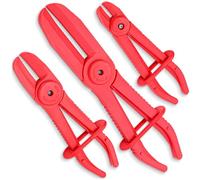 EffektWerk 3-delige slangklemtangset (15 cm, 18 cm en 25 cm), afknijptang met borgring voor flexibele slangen - rem-, radiateur- en gasleidingen