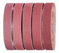 EffektWerk - Bandes Abrasives - 68,6x5 cm, 15 pièces - Grain 80/120/150/240/400 Papier Abrasif Oxyde d’Aluminium - Travail du Bois, Polissage/Affûtage du Métal, Rénovation de Peinture