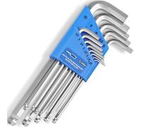 EFFEKTWERK - Jeu de clés Hex 13-Piece - 1,27-10 mm - Set Hex d'extrémité de boule de bras long avec pliage manipulé pour vélos - clé hexagonale pour réparation électrique