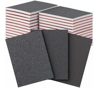 EffektWerk - Papier de Verre - 20 Éponges de Ponçage Humide/Sec - Dos en Mousse, Tampons Abrasifs Multi-Grains - Réparation Peinture Auto, Polissage Métal, Travail du Bois