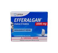 Efferalgan 1000mg boite de 8 comprimés pelliculés