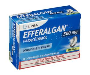 EFFERALGAN 500mg - Comprimés Orodispersibles Comprimé(S) Orodispersible(S) 16 pc(s)
