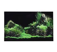 Effet 3D Fond d'eau d'eau d'herbe Affiche Autocollant Reptile Terrarium Aquarium Toile De Fond Réservoir De Poissons Autocollant Mural Aquarium Fond Affiche sous-Marine PVC (61 * 40cm)