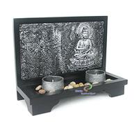 Effet 3D Photophore Pierre Jardin Zen Bouddha décorative NR : de 9016