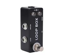 Effet de Boucle de Guitare, Mini Loop Box Pédale D'effet pour Guitare Pédale D'amplificateur de Guitare Électrique True Bypass Loop Switcher Pédale D'accordage pour Guitare Basse Électrique