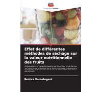 Effet de différentes méthodes de séchage sur la valeur nutritionnelle des fruits