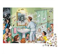 Effet de Peur par Le Miroir dans Un Film d'horreur Puzzle en Bois Imperméable DIY Puzzles De 1000 Pièces pour Adultes Cadeaux Coloré Jeux De Stimulants