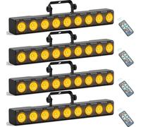 Effet de projecteur de scène, 9 pièces de lumières LED RGBW, plusieurs modes de contrôle, 4STK, prise EU