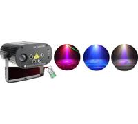 Effet de projecteur de scène, motifs dynamiques, télécommande, laser RGB 128P, prise EU