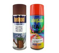 Effet De Rouille 400Ml Protection Contre La Rouille Set Avec 1 Aérosol RAL 2004