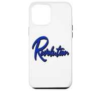 Effet de Texte Graphique Bleu Unique Revolution conçu Coque pour iPhone 12 Pro Max