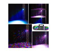 Effet lumineux - AUDIO CLUB - PC51SET - 6 LEDS RGB - 3 LEDS UV - Laser rouge et vert