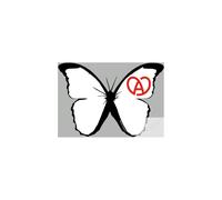 Effet Papillon Alsace Blanc (15x10.5cm) - Sticker/Autocollant