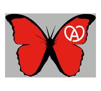 Effet Papillon Alsace Rouge (15x10.5cm) - Sticker/Autocollant