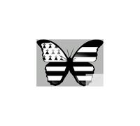 Effet Papillon Breton (15x10.5cm) - Sticker/Autocollant