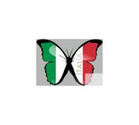 Effet Papillon Italien - 15x10.5cm - Sticker/Autocollant