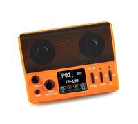 Effets De Guitare Acoustique Amplificateur De Guitare Électrique Processeur Multi Effets Enceinte Portable Pour Performances En Extérieur(Orange)