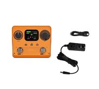 Effets De Guitare Acoustique Pédale D'effets Pour Guitare Avec Looper Et Boîte À Rythmes Double Enregistrement Stéréo De 5 Heures(Orange US)