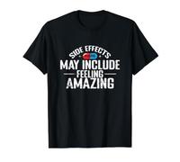 Effets Secondaires Sensation Incroyable Placebo T-Shirt Graphique avec Valeur, Homme, Noir, L