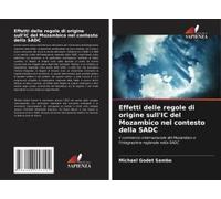 Effetti Delle Regole Di Origine Sull'ic Del Mozambico Nel Contesto Della Sadc