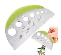 Effeuilleuse Et Coupe-herbes 2 En 1, Coupe Herbes 7 Trous En Acier Inoxydable Avec Housse de Protection, Hachoir À Herbes Fraîches, Effeuilleuse de Cuisine En Métal pour Chou Frisé, Chou Vert Et Thym