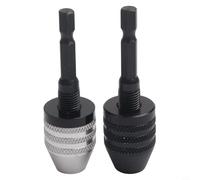 Efficacité incroyable avec ce lot de deux mandrins sans clé conçus pour des changements d'embouts rapides et sécurisés (C)