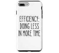 Efficacité Moins Plus Drôle Gestion du Temps Procrastinateur Coque pour iPhone 7 Plus/8 Plus