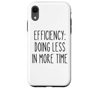 Efficacité Moins Plus Drôle Gestion du Temps Procrastinateur Coque pour iPhone XR