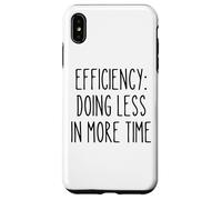 Efficacité Moins Plus Drôle Gestion du Temps Procrastinateur Coque pour iPhone XS Max