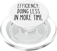 Efficacité Moins Plus Drôle Gestion du Temps Procrastinateur PopSockets PopGrip pour MagSafe