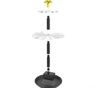 Efficient 2 5W Fontaine Solaire Pompe avec IP68 Étanche pour Bain d'Oiseaux et Piscines Offre 9 Options de Pulvérisation Différentes