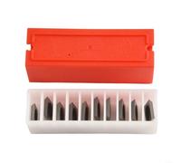 Efficient Cutting Solutions Lot de 10 inserts carrés en carbure de tungstène 11 mm pour tour à bois et rabot avec vis