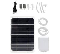 Efficient Solars Pompes à oxygène avec panneau monocristallin pour étangs de poissons, jardins, pompes à oxygène solaires avec silicium monocristallin