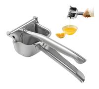 Efficient Stainless Steel Lemon Squeezer, Stainless Steel Fruit Squeezer Juicer, Hand Juice Extractor with Built-in Filter, Versatile Lemon Juicer for Citrus and Fruits, Stainless