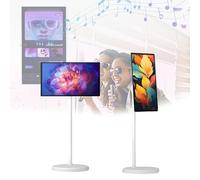 Efficieran Écran Tactile TV sans Fil Android 13 - Téléviseur Intelligent Portable 21,5 Pouces sur roulettes, Smart Display Full HD pour Salon Ou Bureau(8+128GB)