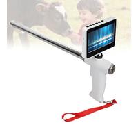 Efficieran Pistolet d’insémination visuel, kit IA vétérinaire pour bovins doté d’Une caméra HD, écran réglable et Aiguille 45 cm pour Reproduction de Vaches et Chevaux