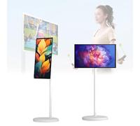Efficieran Smart Display Android 13 21,5 Pouces sur roulettes - écran Tactile TV sans Fil avec Batterie Intégrée, Parfait pour Maison, Bureau Et Cuisine(4+64GB)