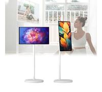 Efficieran Téléviseur Portable Android 13 sur roulettes - écran Tactile TV sans Fil 21,5 Pouces Full HD, Smart Display Mobile avec Batterie Rechargeable(8+128GB)