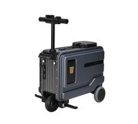 Efficieran Valise Électrique Rideable 20 Pouces Cabine avec LED, Batterie Amovible Conforme TSA, Porte-Gobelet et Port USB pour Voyage À L’Aéroport(Gray)