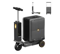 Efficieran Valise Électrique Scooter 3-in-1 avec Batterie Amovible, Port USB Et 120KG Load Capacity, Bagage Cabine Innovant pour Voyageurs Désirant Mobilité Optimisée(Black)