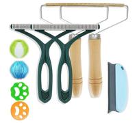 Effie Lancelot Lot de 9 rasoirs anti-peluches pour animaux domestiques, manuel, métal, orange, machine à laver, idéal pour vêtements, meubles, tapis et meubles