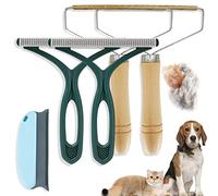 Effie Lancelot Rasoir Anti Bouloche Manuel, Lot de 5 Brosse Anti Poils Chien Chat Animaux, Brosse Manuel Clean Poil, Enleve Poils d Animaux, Pour Manteau Tissé, Tapis, Tricot, Poils d'animaux, Vert