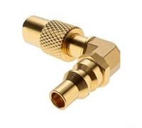 EffiFish Adaptateur coudé au propane de camping à déconnexion rapide en laiton à 90° pour cuisinière extérieure de 43,2 à 55,9 cm