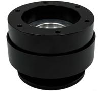 EffiFish Adaptateur de volant à dégagement rapide, construction en alliage d'aluminium pour simulateur de course Moza Turn Direct Drive Noir/rouge