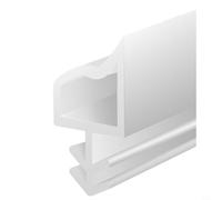 EffiFish Bande d'étanchéité pour cadre de porte 10 m/20 m, pour insonorisation, coupe-vent, résistant à l'humidité, en PVC pour porte de maison, blanc (20 m)