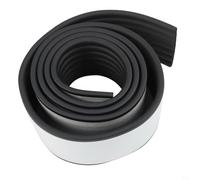 EffiFish Bande d'isolation thermique en mousse pour tuyau d'eau, 2 m x 8 cm, pour plomberie extérieure, protection hivernale, réduction du bruit (noir)