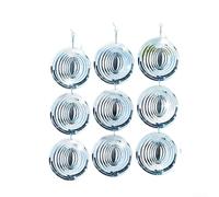 EffiFish Bande réfléchissante anti-oiseaux alternative 3D en spirale pour effrayer les moineaux, corbeaux, décoration de jardin, 10 cm (3 bandes)