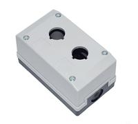 EffiFish Boîtier de commutation à bouton-poussoir étanche IP65, boîtier de contrôle industriel avec bornes à vis pour panneaux de machines (-40 à 70 C) (TN2-B2)