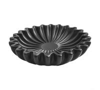 EffiFish Bol décoratif en résine pour salon, table basse, bibliothèque, console - Solution de style polyvalente pour n'importe quelle pièce (noir, M)