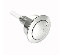 EffiFish Bouton poussoir de chasse d'eau ABS pour Siamp pour Optima 49 | Finition chromée ou bleue, style minimaliste moderne, complète divers décors, facile à nettoyer